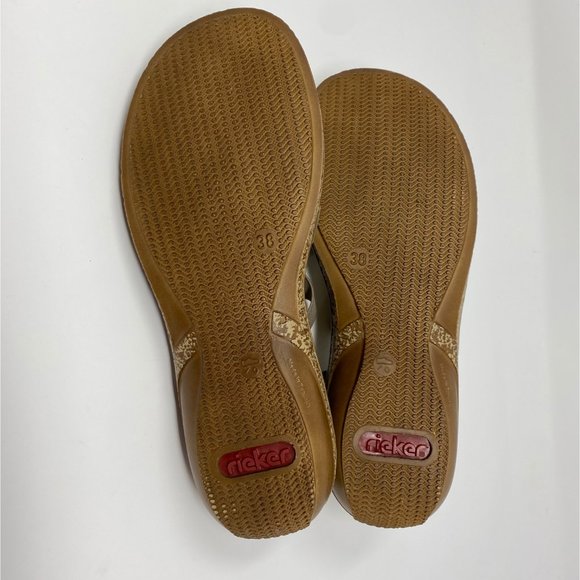 Rieker Gray Zipper Sandals Size 38 - Picture 10 of 11